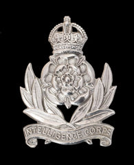 Intelligence Corps Cap Badge Hallmarked Silver