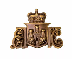 1st City of Edinburgh Artillery Volunteers No1 Cap Badge Brass Metal