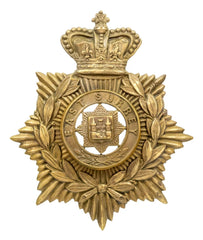 Helmet Plate & East Surrey Centre Brass Metal