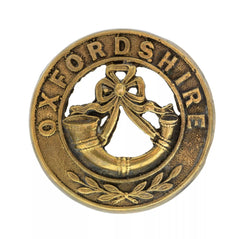 Oxfordshire Helmet Plate Centre Brass Metal