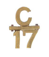 Canadian 17th (Nova Scotia Highlanders) Infantry Battalion CEF Collar Badge