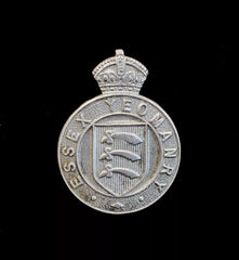 Essex Yeomanry Cap Badge Hallmarked Silver