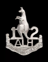 12th Australian Light Horse Cap Badge Hallmarked Silver