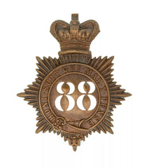 88th Connaught Rangers Regiment Quilted Shako Plate Brass Metal