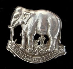 British & Asian Squadron Cap Badge Hallmarked Silver