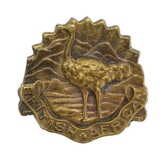 British & African Squadron Cap Badge Brass Metal