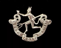 8th Canadian Royal Winnipeg Rifles Cap Badge Hallmarked Silver