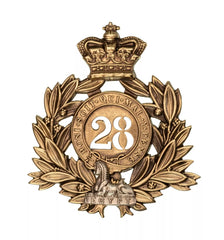 28th Gloucestershire Regiment Officers Last Shako Plate Silver Sphinx