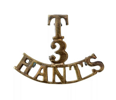 T.3 Hants Shoulder Title Brass Metal