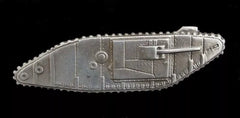 Tank Corps Sleeve Badge Hallmarked Silver