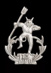 13th Australian Light Horse Cap Badge Hallmarked Silver