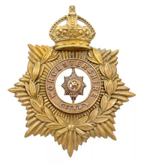 Helmet Plate & Worcestershire Centre Brass Metal