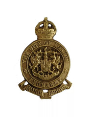 City Of London Rough Riders Yeomanry Cap Badge Brass Metal