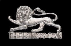 The Kings Own (Solid Lettering) Cap Badge Hallmarked Silver
