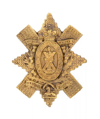 Royal Highlanders 2nd Volunteers Battalion Cap Badge Brass Metal