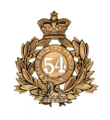 54th 2nd Battalion Dorsetshire Regiment Officers Last Shako Plate, Silver Sphinx