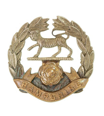 Royal Hampshire Regiment Cap Badge Bi Metal