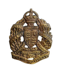 2nd King Edwards Horse Cap Badge Brass Metal