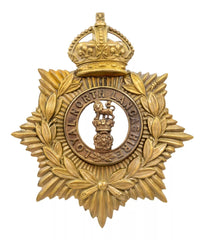 Helmet Plate & Loyal North Lancashire Centre Brass Metal