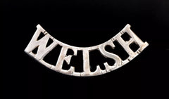 Welsh Shoulder Title White Metal