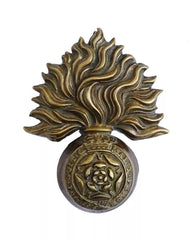 Royal Fusiliers Cap Badge Brass Metal