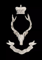 Seaforth Highlanders 3 Piece Officers Bonnet Cap Badge Hallmarked Silver
