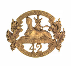 42nd Black Watch Regiment Glengarry Badge Brass Metal