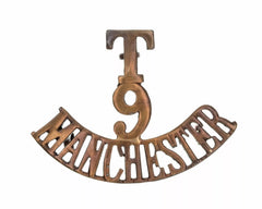 T 9 Manchester Shoulder Title Brass Metal