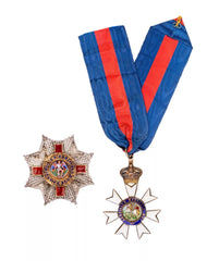 Knight Commander of the Order of St Michael and St George, K.C.M.G Neck Badge and breast star matching set