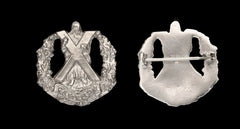 Cameron Highlanders Sweetheart Brooch Hallmarked Silver
