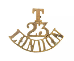 T 23 London Shoulder Title Brass Metal