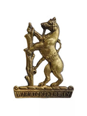 Warwickshire Imperial Yeomanry Cap Badge Brass Metal