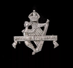 Royal Ulster Rifles Cap Badge Hallmarked Silver