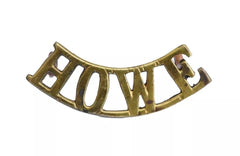 Howe Battalion Naval Division Shoulder Title Brass Metal