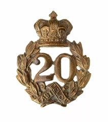 20th Lancashire Fusiliers 1st Type Glengarry Badge Brass Metal