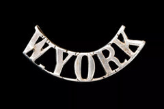 W.York Shoulder Title White Metal