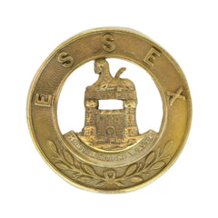 Essex 2 Castle Helmet Plate Centre Brass Metal