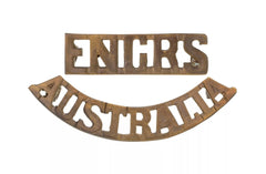 Australian Royal Engineers Shoulder Title Brass Metal