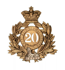 20th Lancashire Fusiliers Regiment Officers Last Shako Plate Silver Sphinx