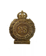 25th County of London Cyclist Cap Badge Brass Metal