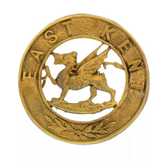 East Kent Helmet Plate Centre Brass Metal