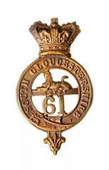 61st South Gloucestershire Glengarry Badge Brass Metal