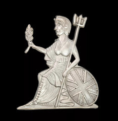 The Royal Norfolk Regiment First Pattern Cap Badge Hallmarked Silver