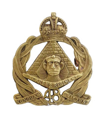 48th Australian BN Torrens Regiment Cap Badge Brass Metal