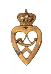 Highland Rifle Militia Cap Badge Brass Metal
