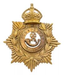 Helmet Plate & Shropshire Centre Brass Metal