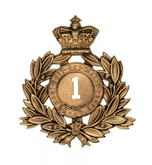 1st Royal Scots Regiment Last Shako Plate Brass Metal