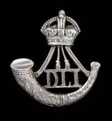 Durham Light Infantry Cap Badge Hallmarked Silver