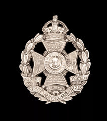 7th & 8th Leeds Rifles Battalion West Yorkshire Regiment Cap Badge Silver
