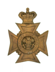 Renfrewshire Rifle Volunteers Helmet Plate Brass Metal